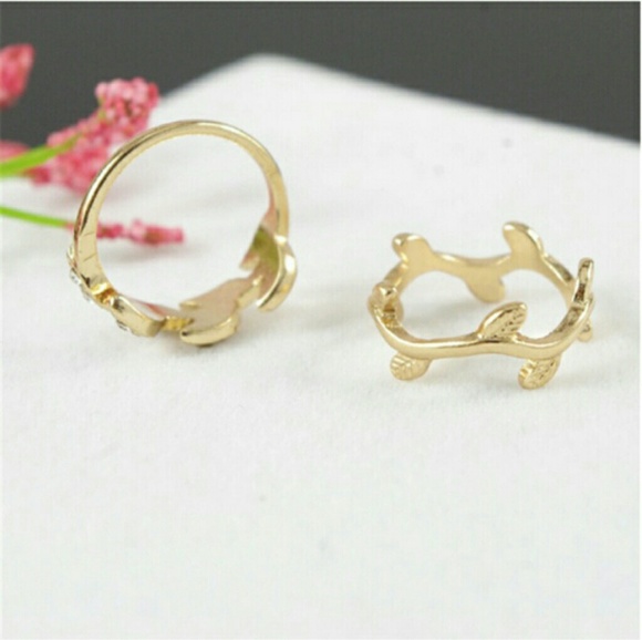 ❤ NEW Women's 3 PCS Rings Set Gokd color - Picture 3 of 8